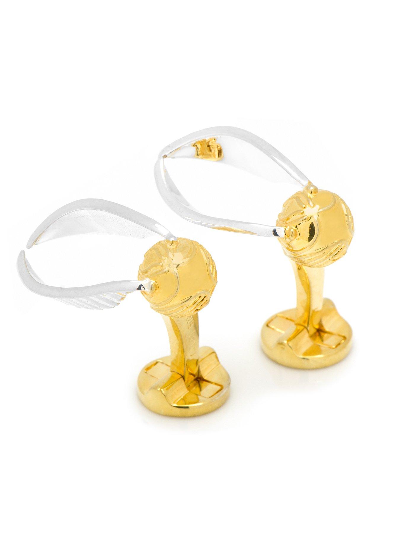 Harry Potter Golden Snitch 3D Cufflinks, , hi-res