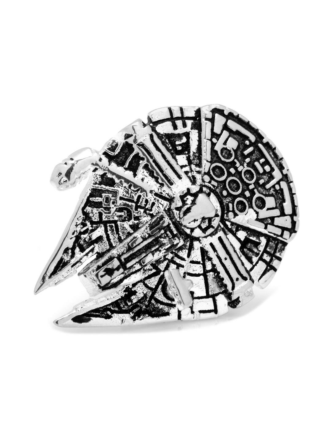 3D Star Wars Millennium Falcon Lapel Pin, , hi-res