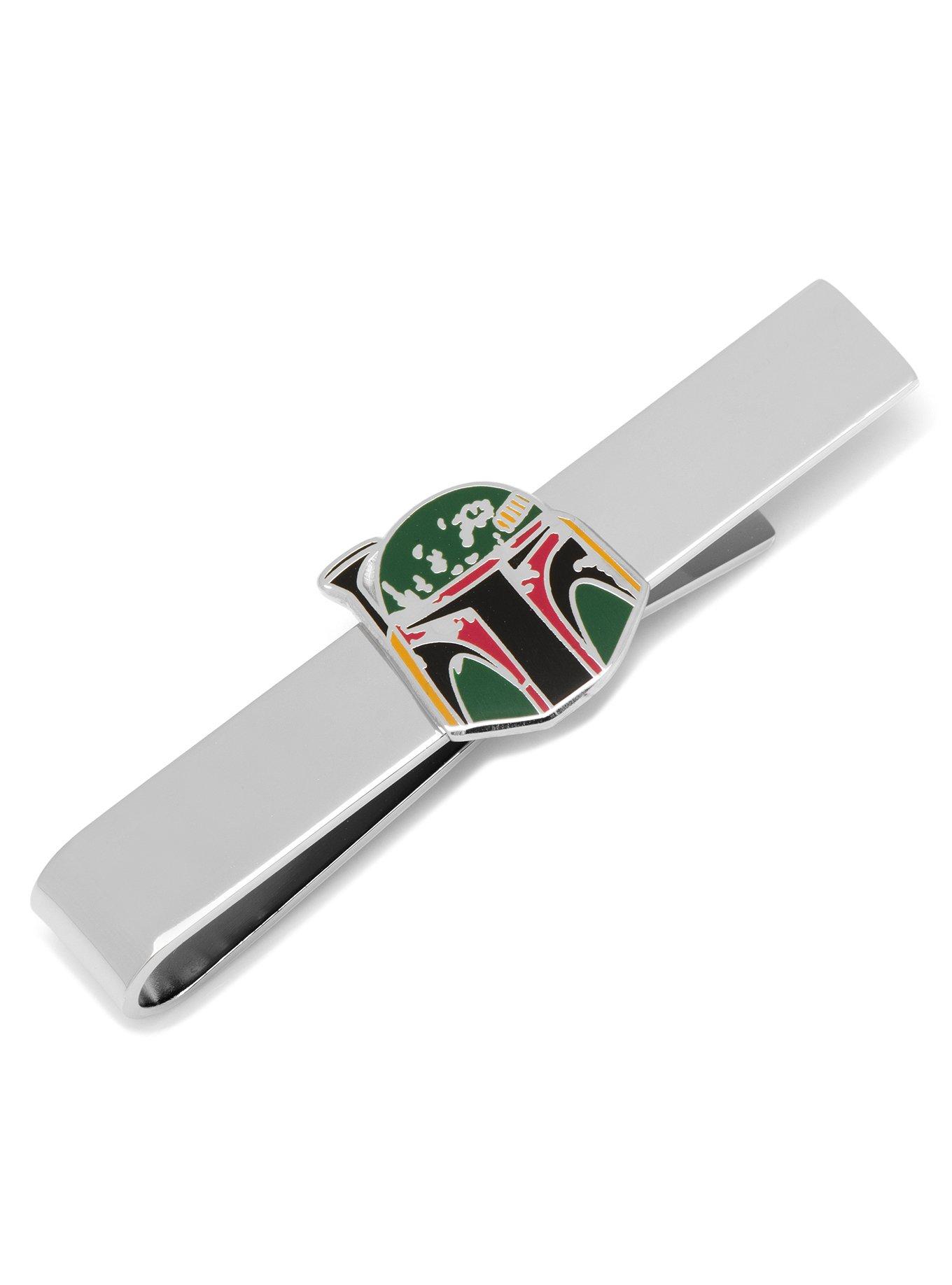 Star Wars Boba Fett Distressed Helmet Tie Bar, , hi-res