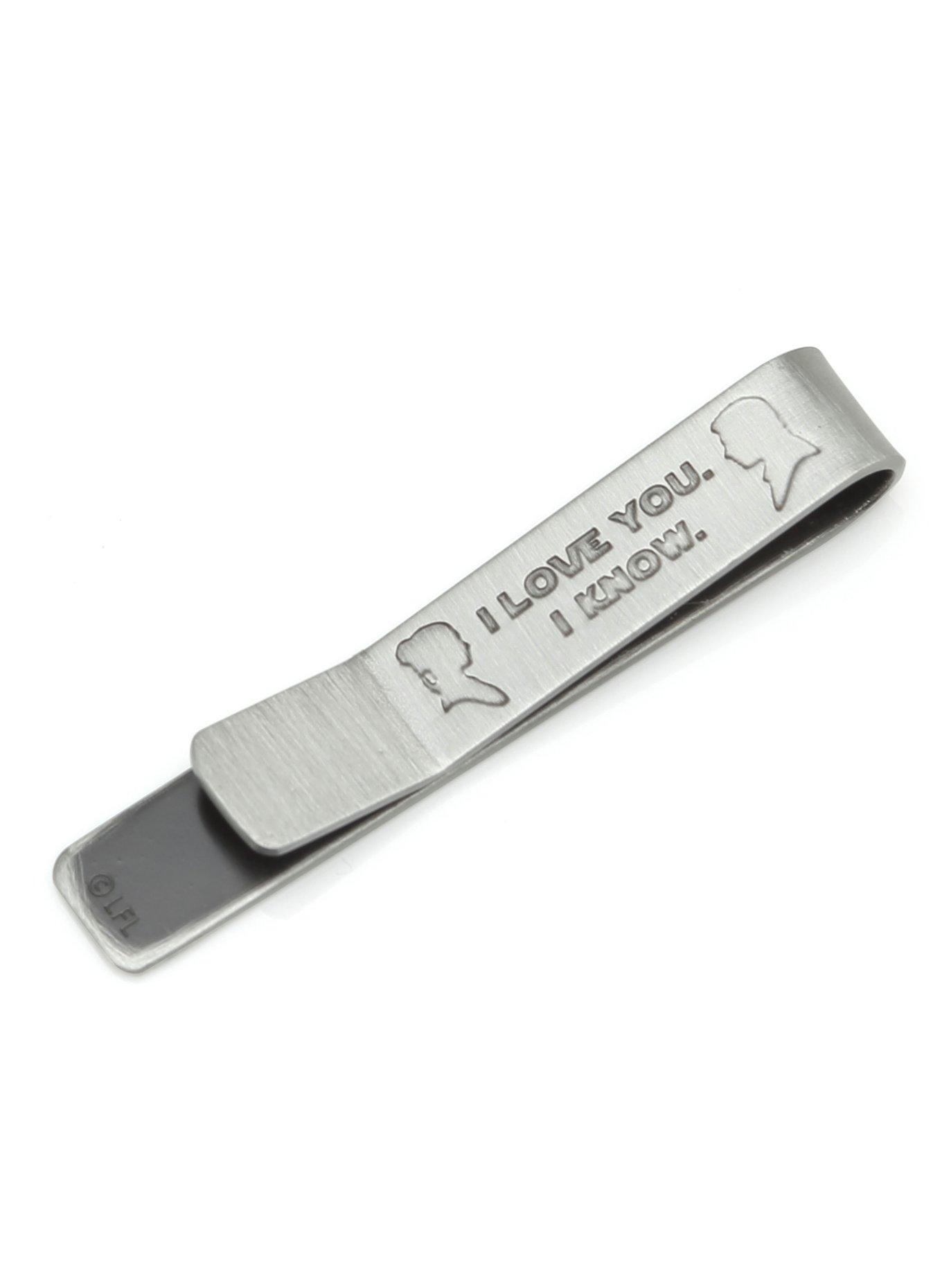 Star Wars I Love You I Know Hidden Message Tie Bar, , hi-res
