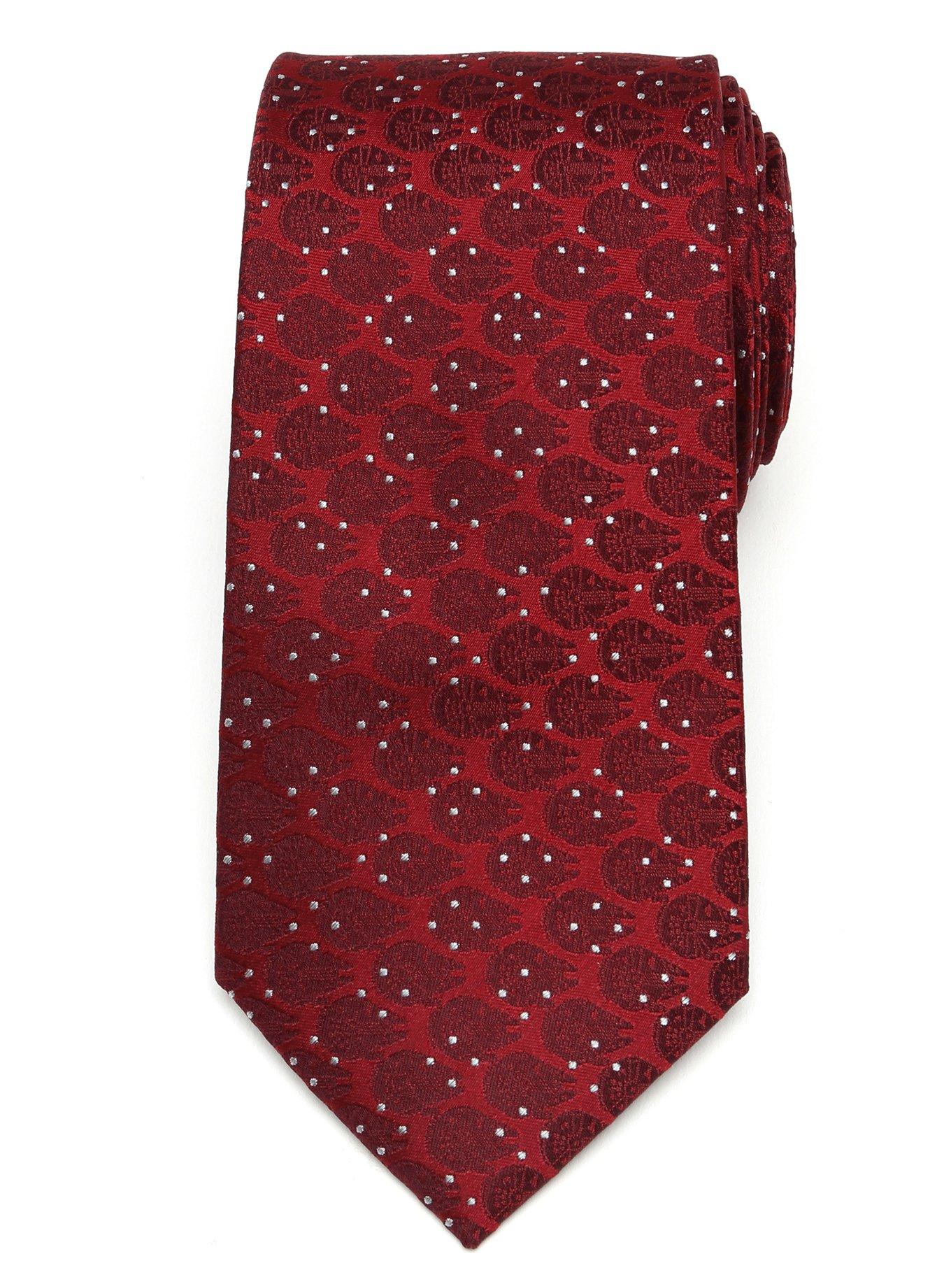 Star Wars Millennium Falcon Dot Red Tie, , hi-res