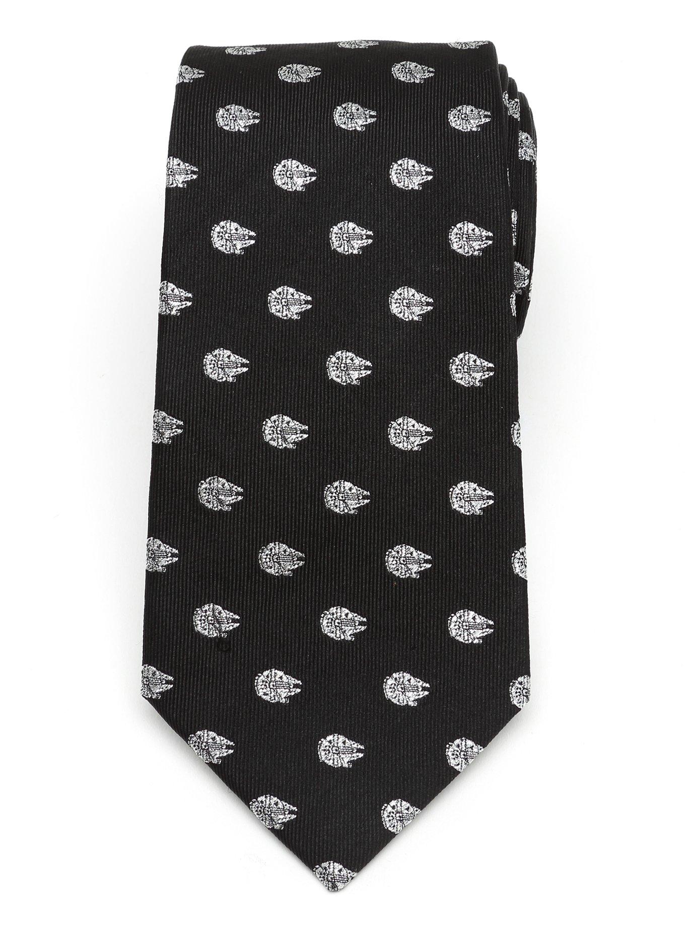 Star Wars Millennium Falcon Metallic Silver Tie, , hi-res