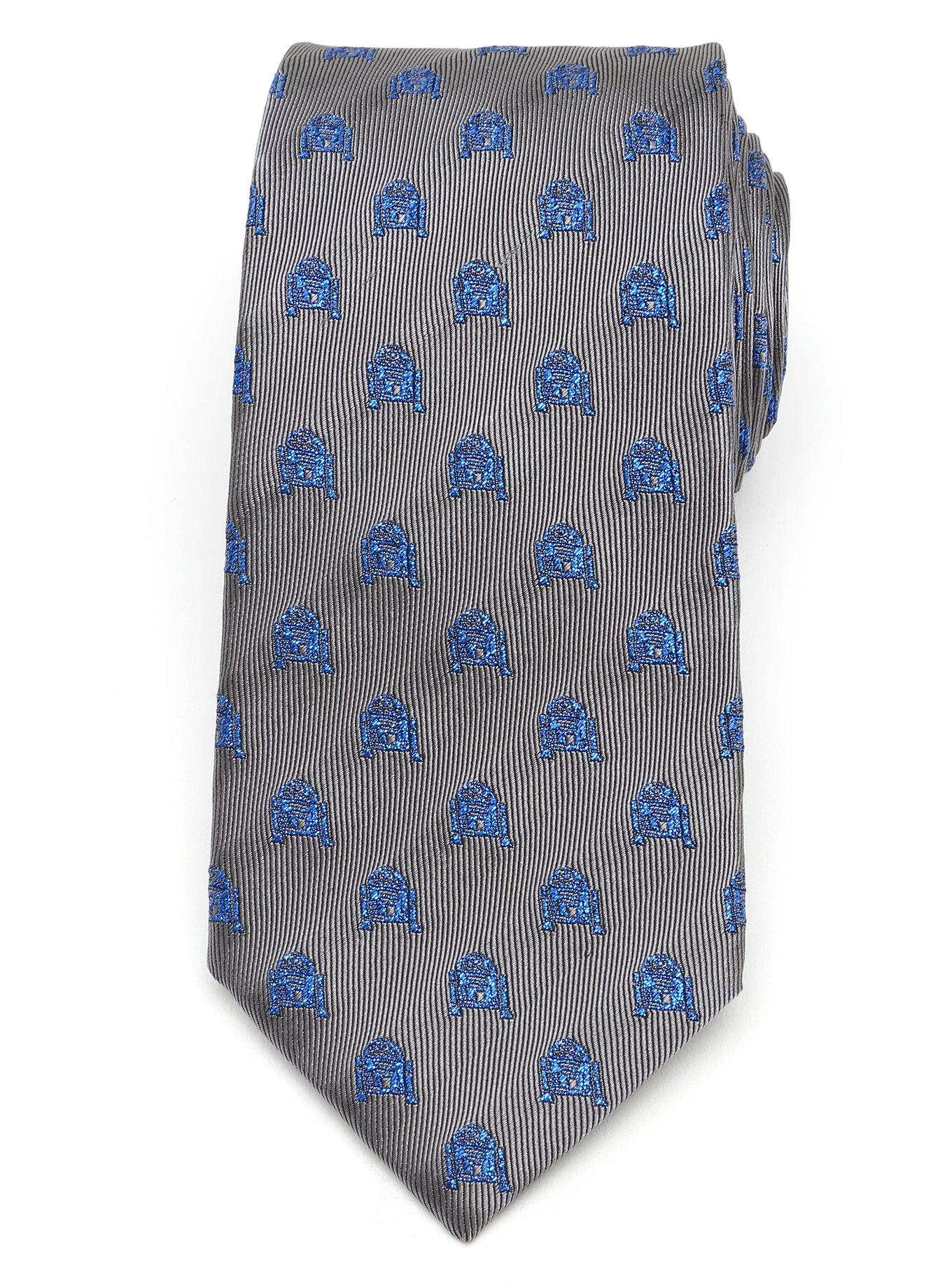 Star Wars R2D2 Metallic Blue Tie, , hi-res