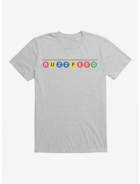 Buzzfeed Circled Logo T-Shirt, HEATHER GREY, hi-res