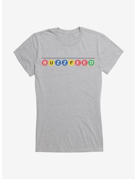 Buzzfeed Circled Logo Girls T-Shirt, HEATHER, hi-res