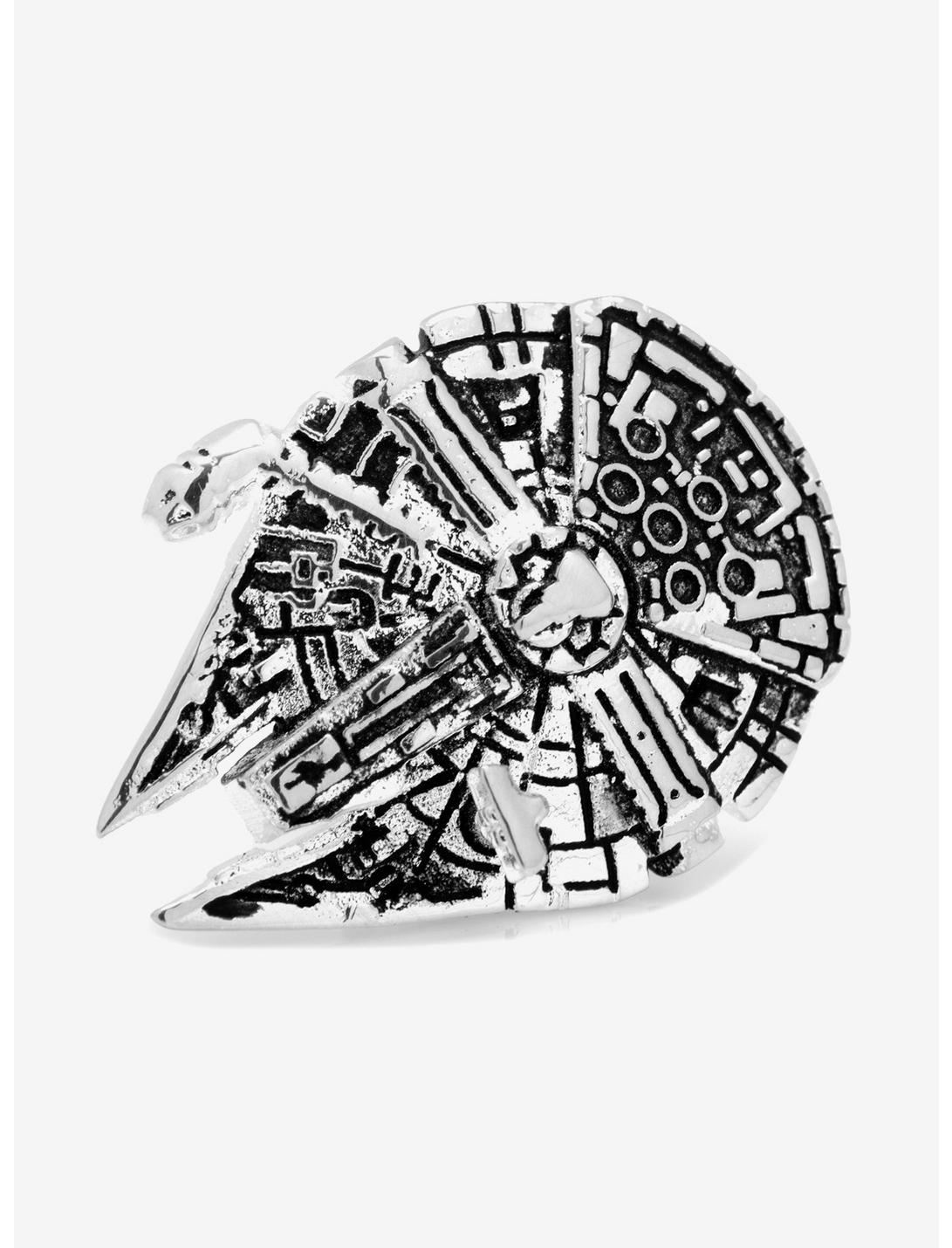 3D Star Wars Millennium Falcon Lapel Pin, , hi-res