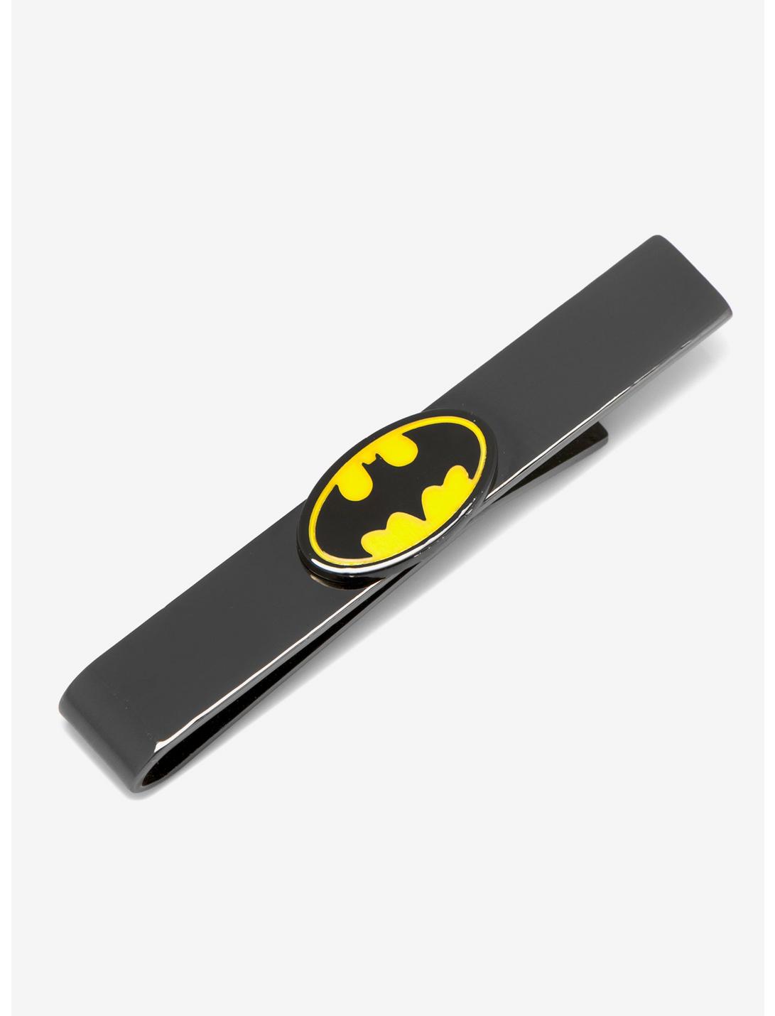 DC Comics Batman Logo Black Tie Bar, , hi-res
