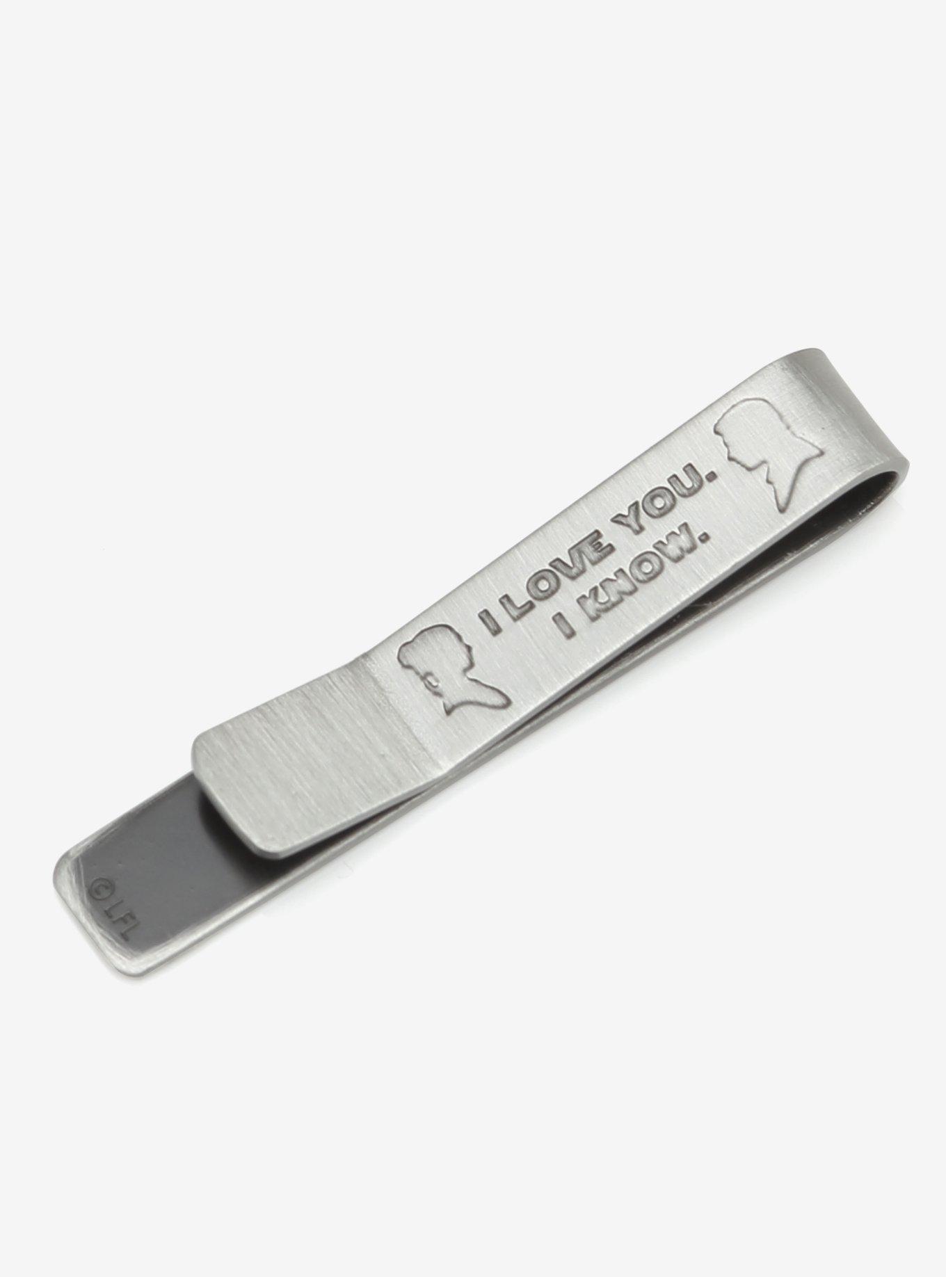 Star Wars I Love You I Know Hidden Message Tie Bar, , hi-res