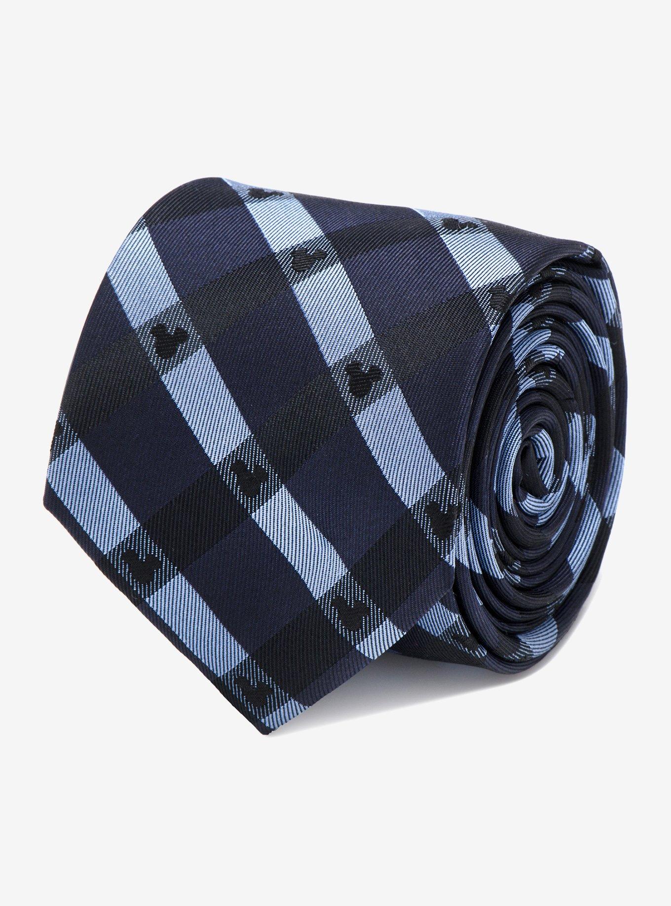 Disney Mickey Mouse Blue Plaid Tie, , hi-res