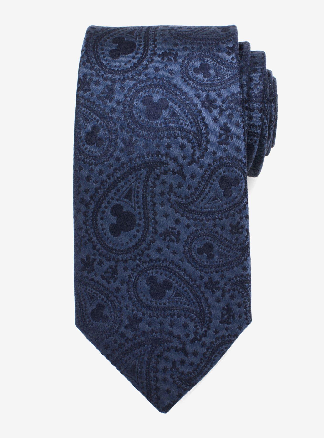 Disney Mickey Mouse Navy Paisley Tie, , hi-res