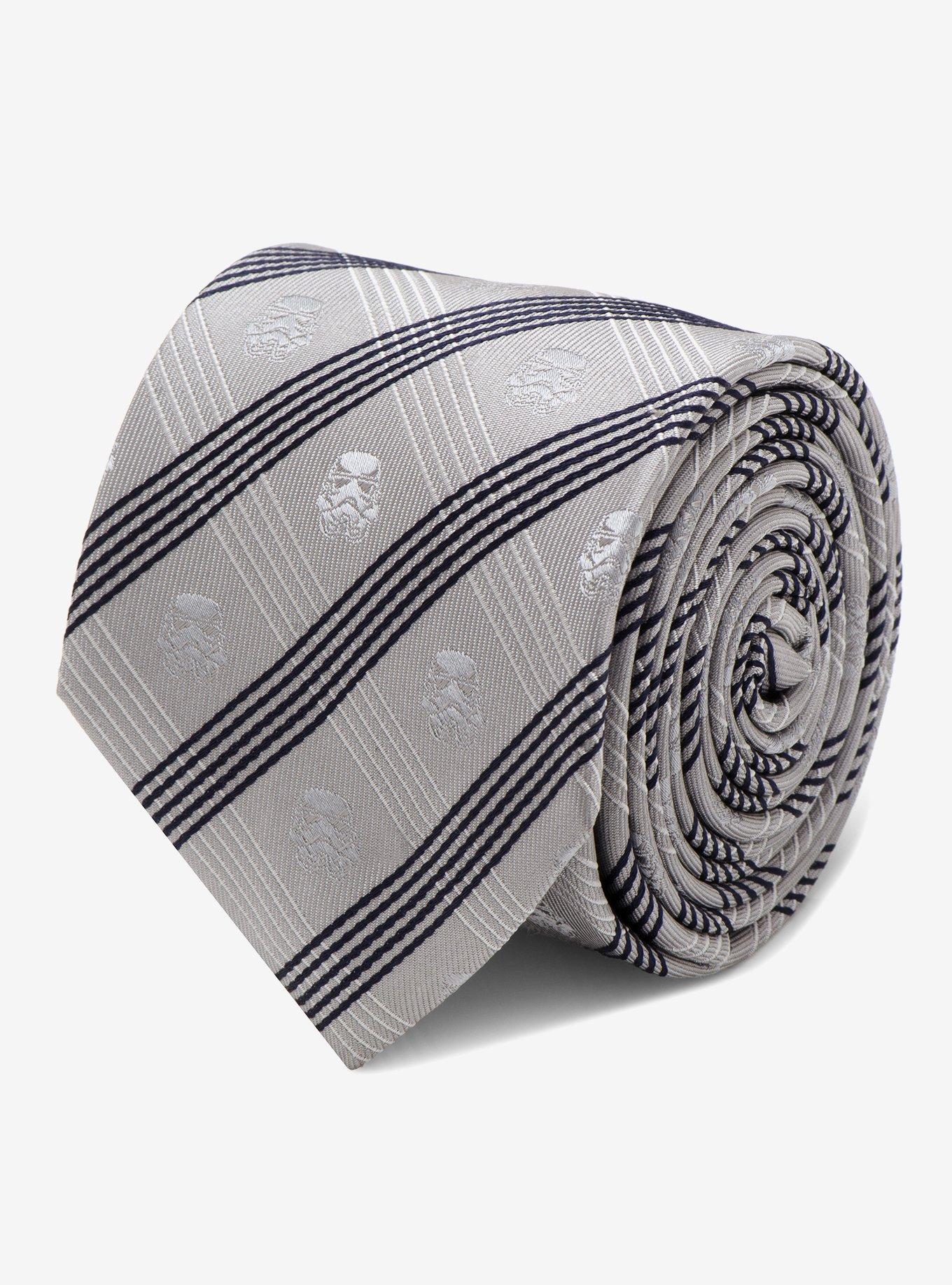 Star Wars Stormtrooper Gray Plaid Tie, , hi-res