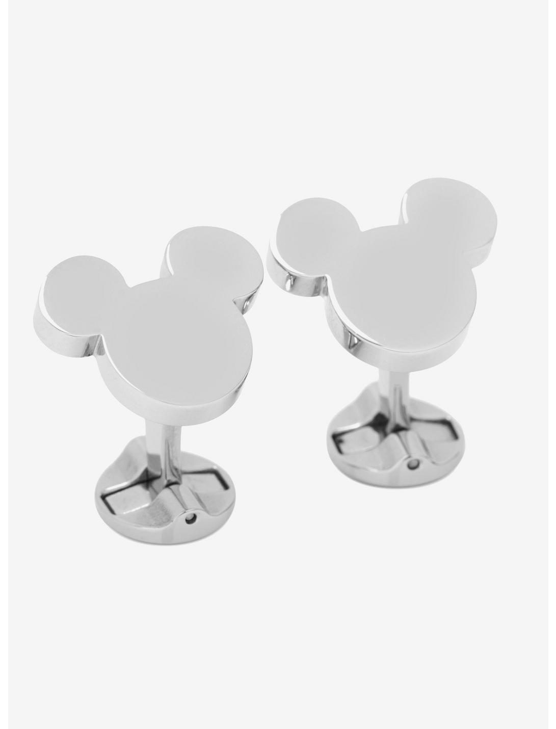 Disney Mickey Mouse Silhouette Stainless Steel Cufflinks, , hi-res