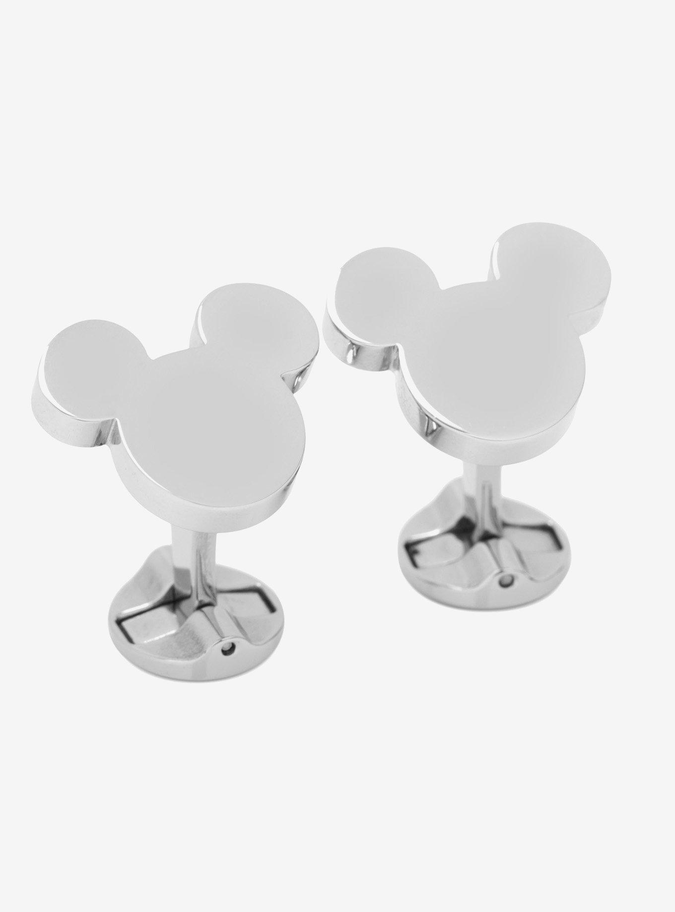 Disney Mickey Mouse Silhouette Stainless Steel Cufflinks, , hi-res