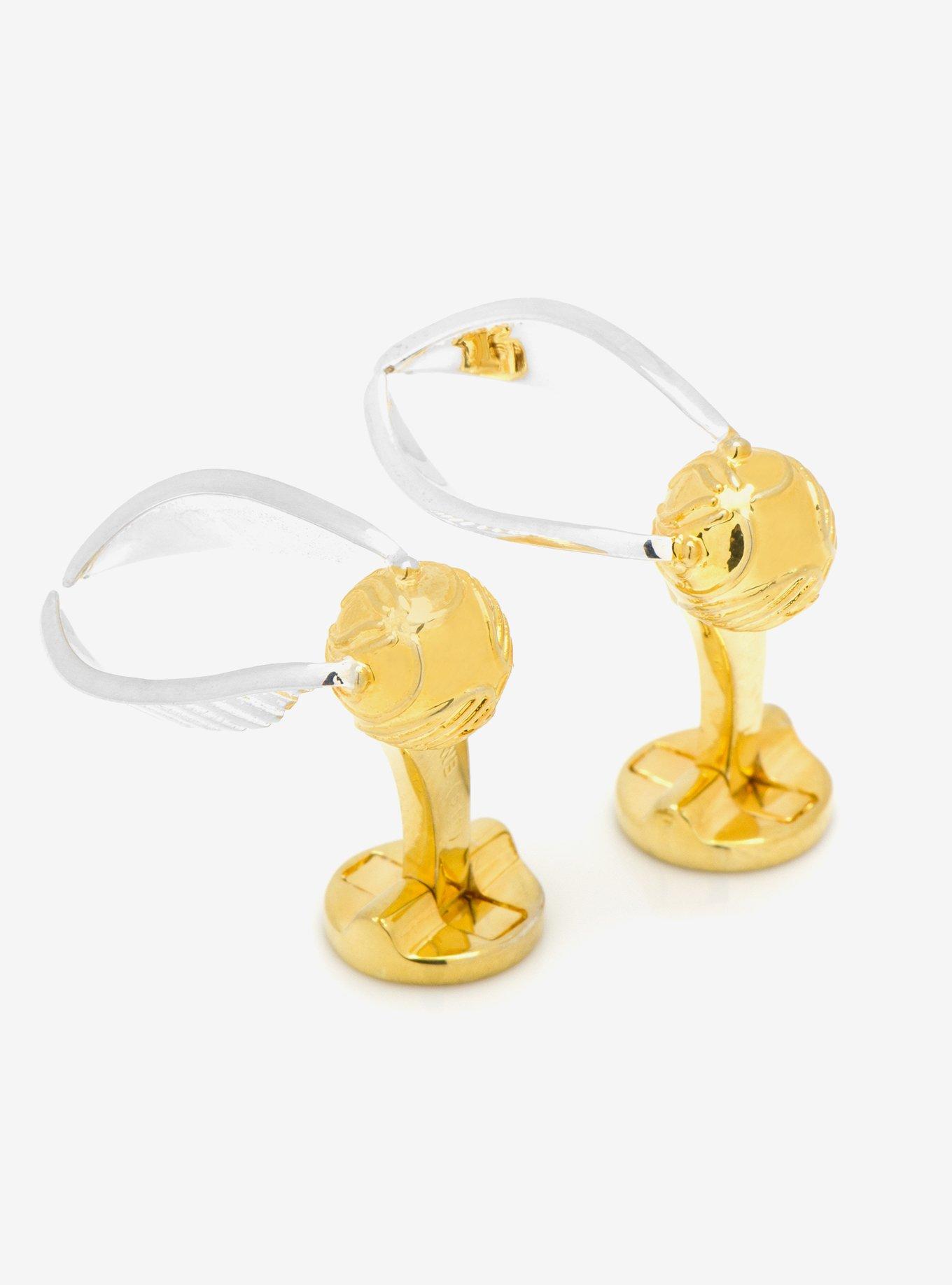 Harry Potter Golden Snitch 3D Cufflinks, , hi-res