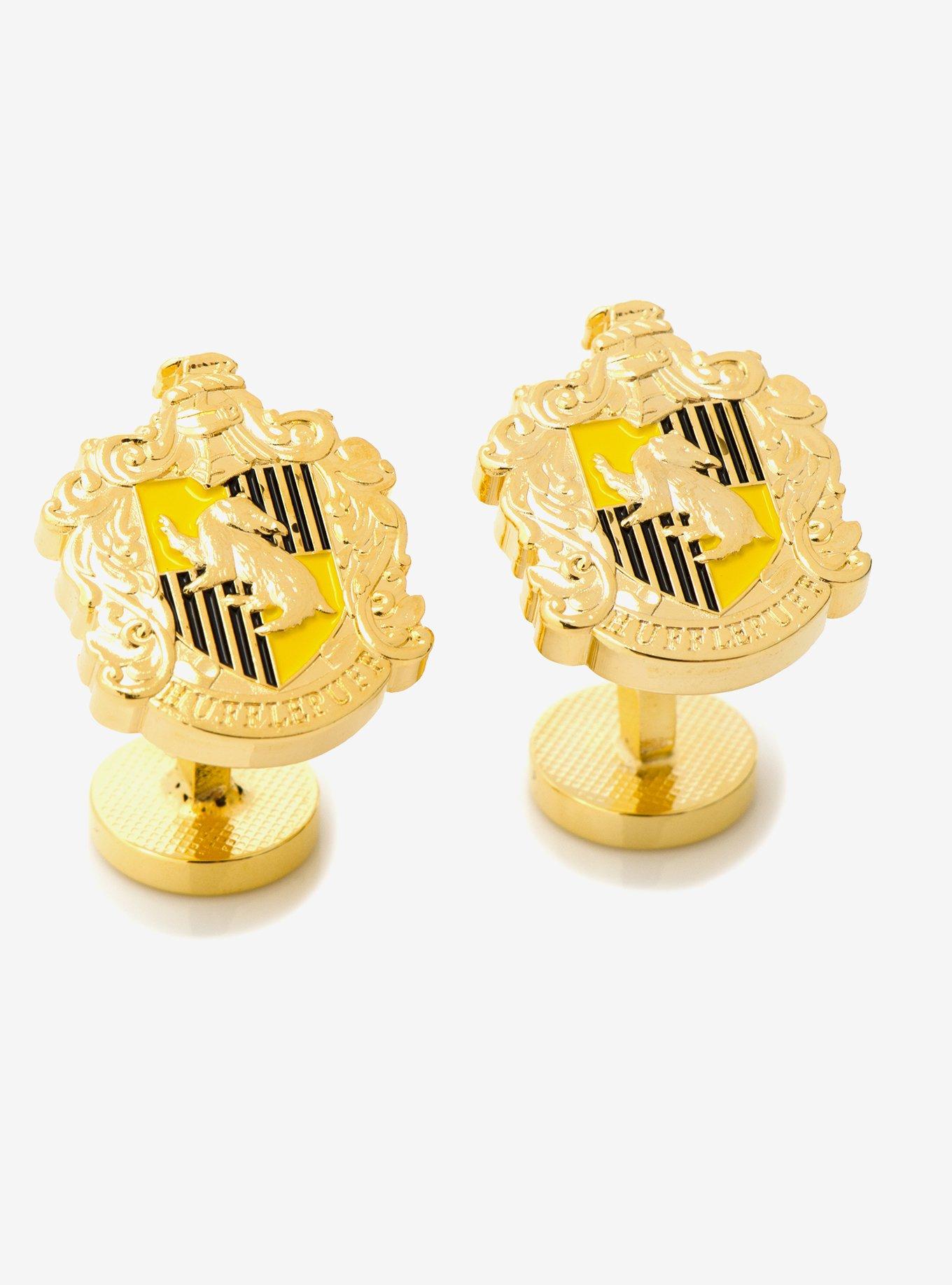 Harry Potter Hufflepuff Crest Cufflinks, , hi-res