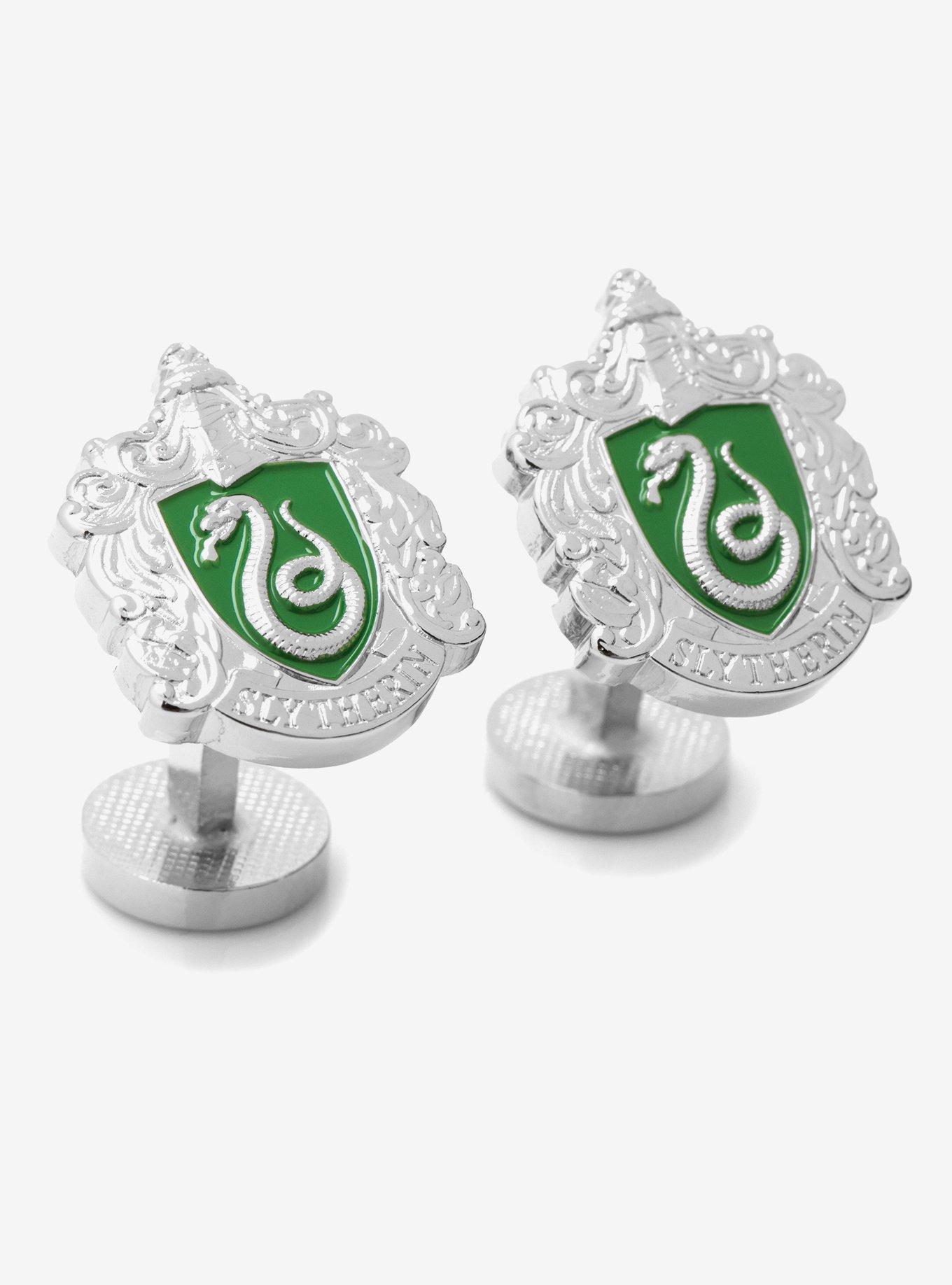 Harry Potter Slytherin Crest Cufflinks, , hi-res