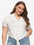 Her Universe Disney The Aristocats Marie Tie-Front Woven Button-Up Plus Size, MULTI, hi-res