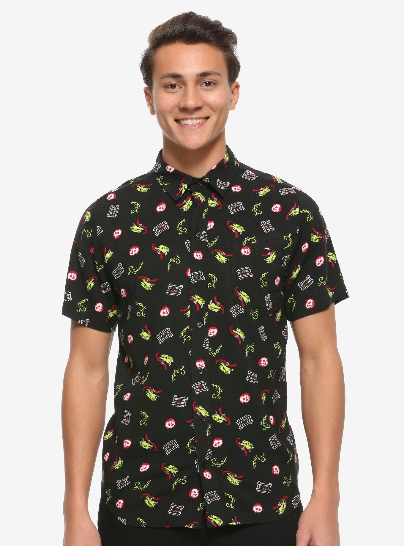 Our Universe Disney Snow White And The Seven Dwarfs Evil Queen Icons Woven Button-Up, MULTI, hi-res