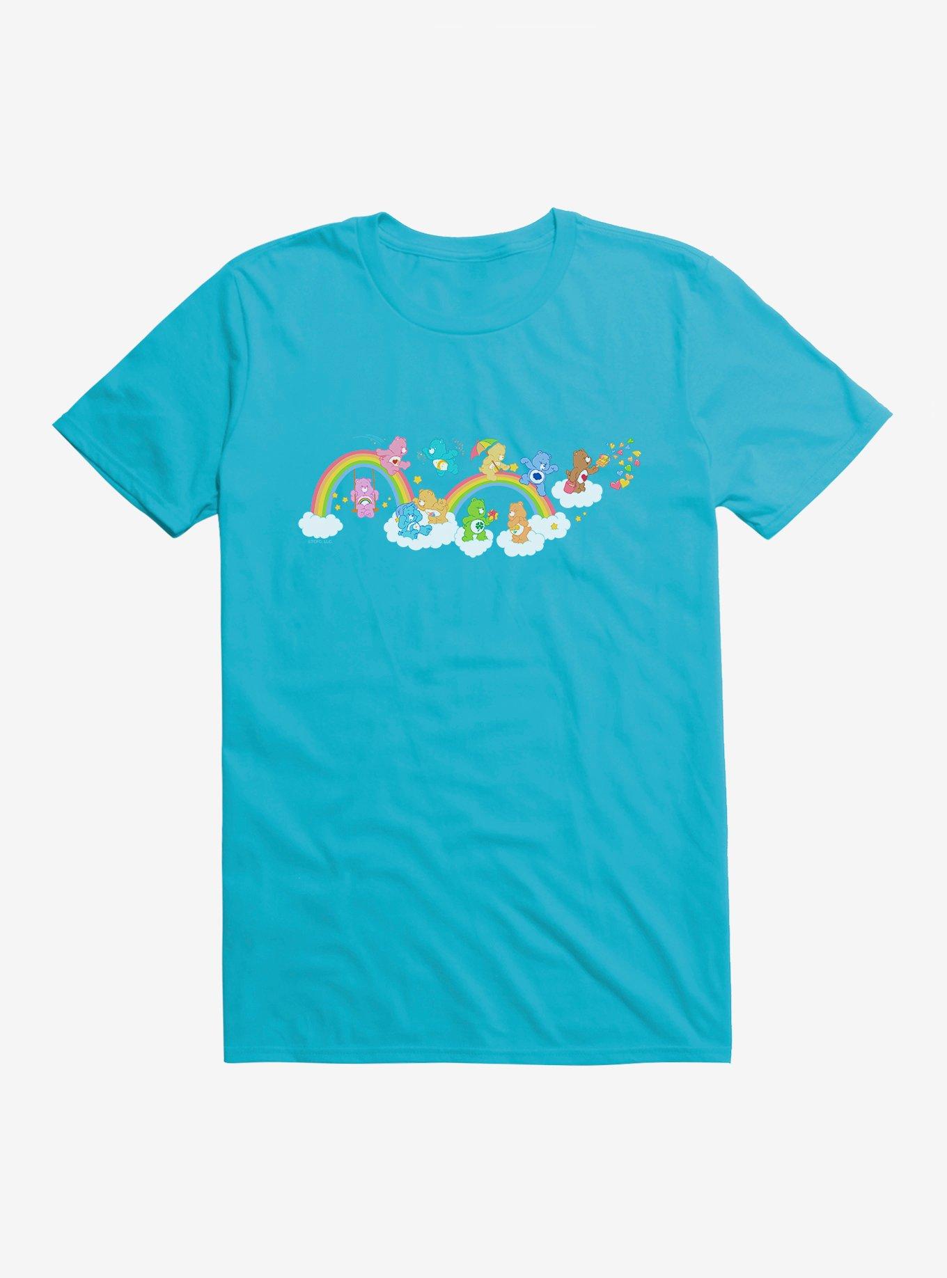 Care Bears Rainbow Slide T-Shirt, CARRIBEAN BLUE, hi-res