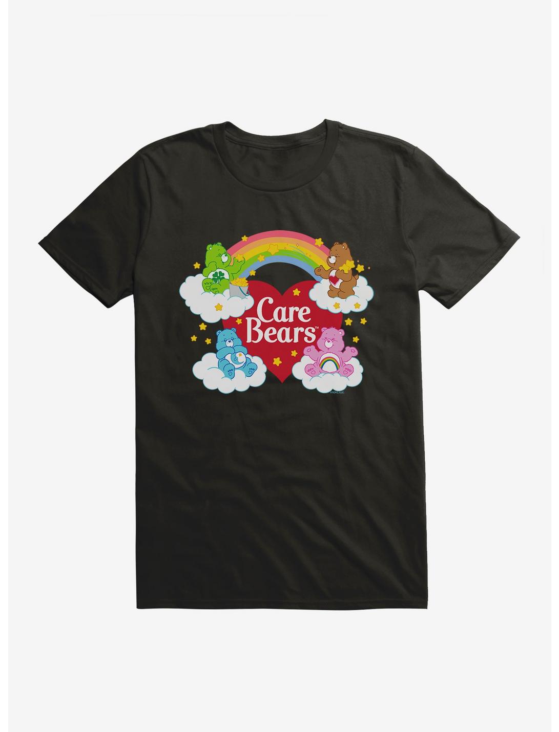 Care Bears Friends On Clouds T-Shirt, BLACK, hi-res