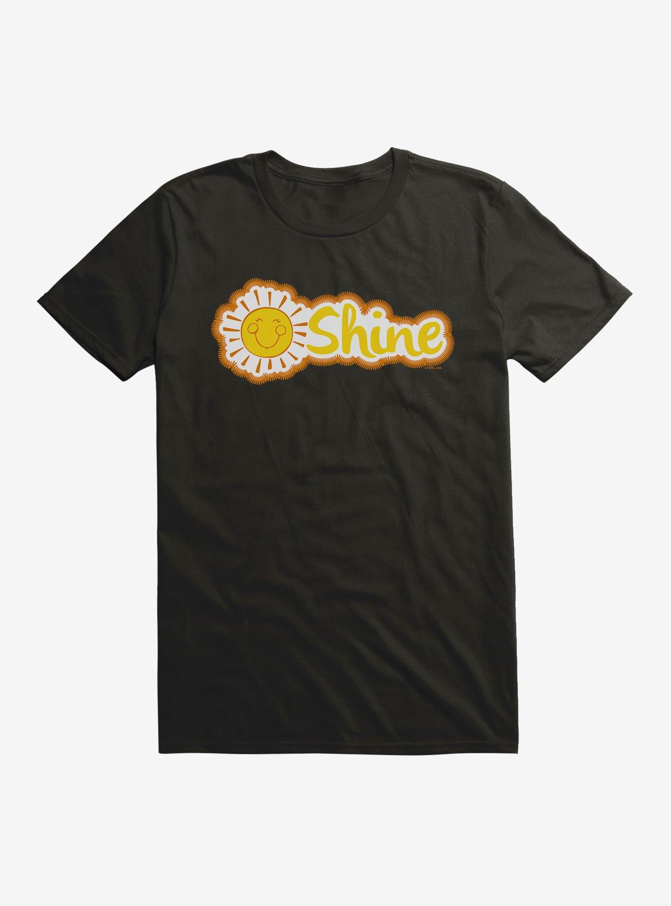 Care Bears Funshine Bear Shine Script T-Shirt, BLACK, hi-res