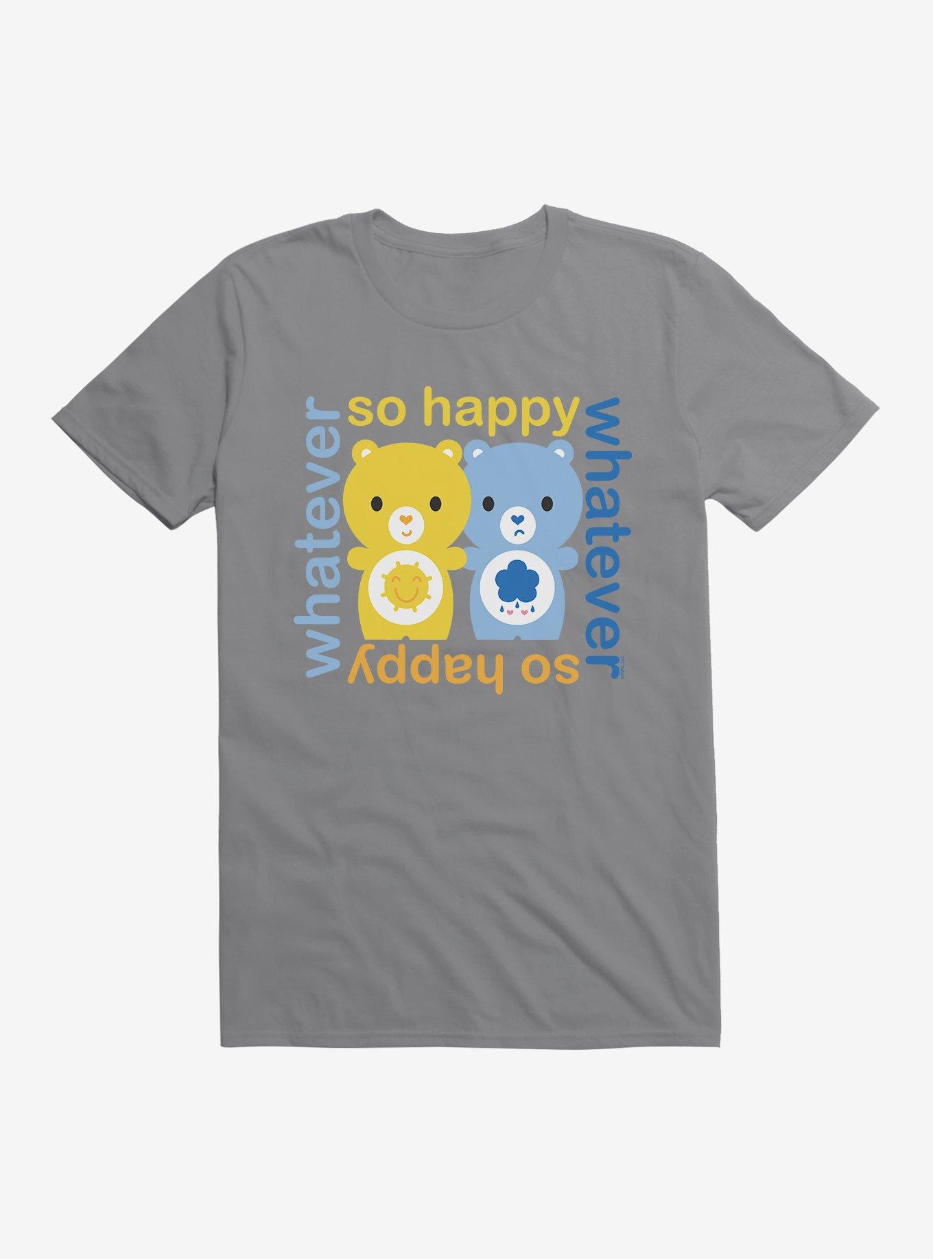 Care Bears Cartoon Funshine And Grumpy T-Shirt, STORM GREY, hi-res