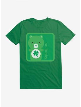 Care Bears Cartoon Good Luck So Lucky Fill T-Shirt, KELLY GREEN, hi-res