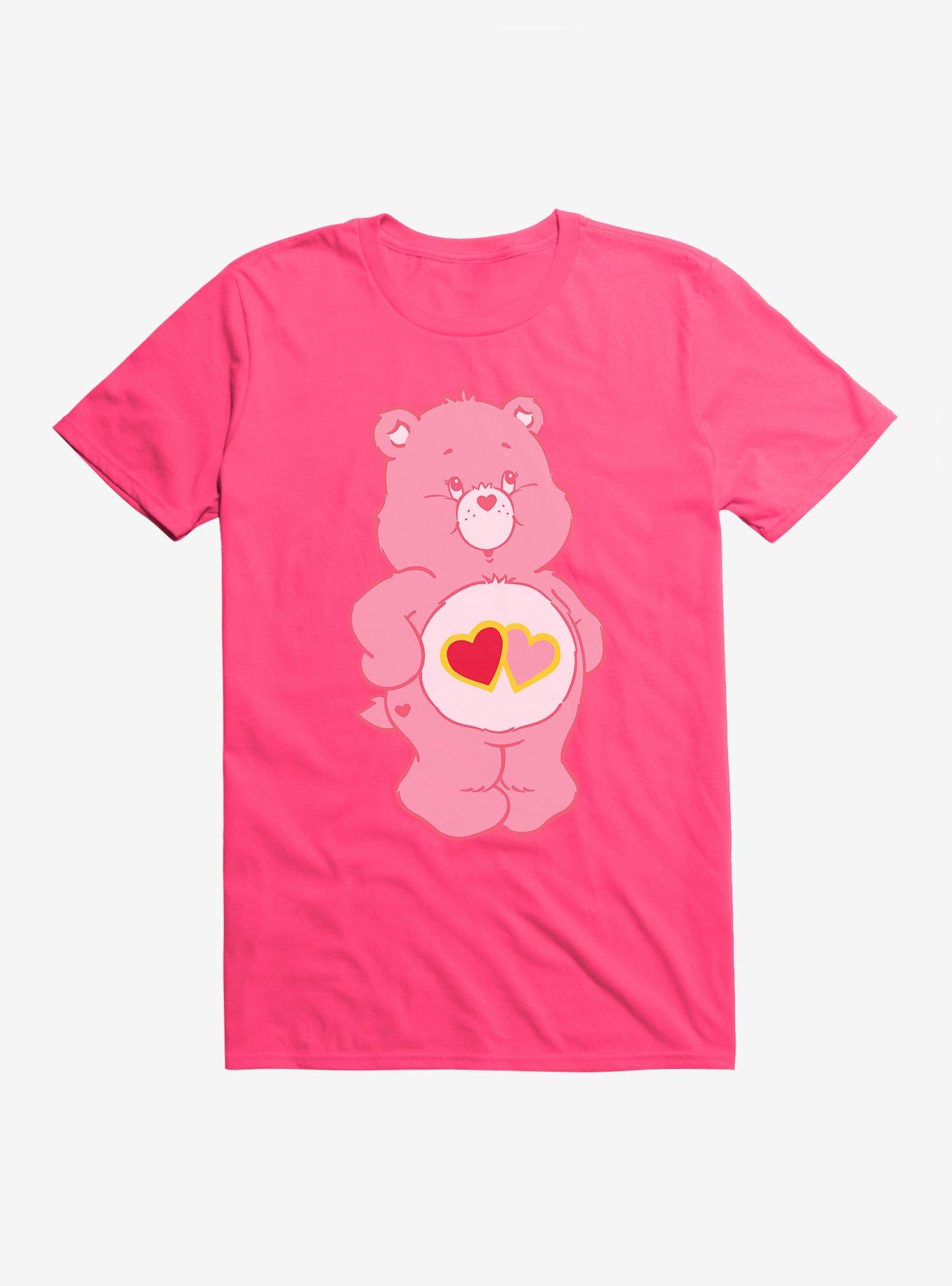 Care Bears Love A Lot Bear Stare T-Shirt, HOT PINK, hi-res