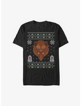 Disney Beauty And The Beast The Ugly Beast Ugly Christmas Sweater T-Shirt, , hi-res