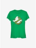 Ghostbusters Holiday Logo Wreath Girls T-Shirt, KELLY, hi-res