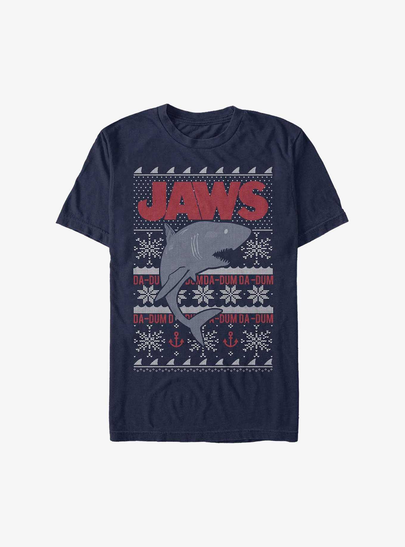 Jaws Christmas Pattern Sweater T-Shirt, , hi-res
