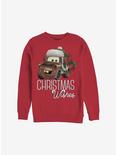 Disney Pixar Cars Christmas Wishes Sweatshirt, RED, hi-res