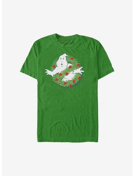 Ghostbusters Holiday Logo Wreath T-Shirt, KELLY, hi-res
