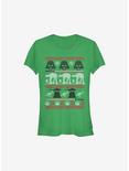 Star Wars Hoth Battle Ugly Christmas Sweater Girls T-Shirt, KELLY, hi-res