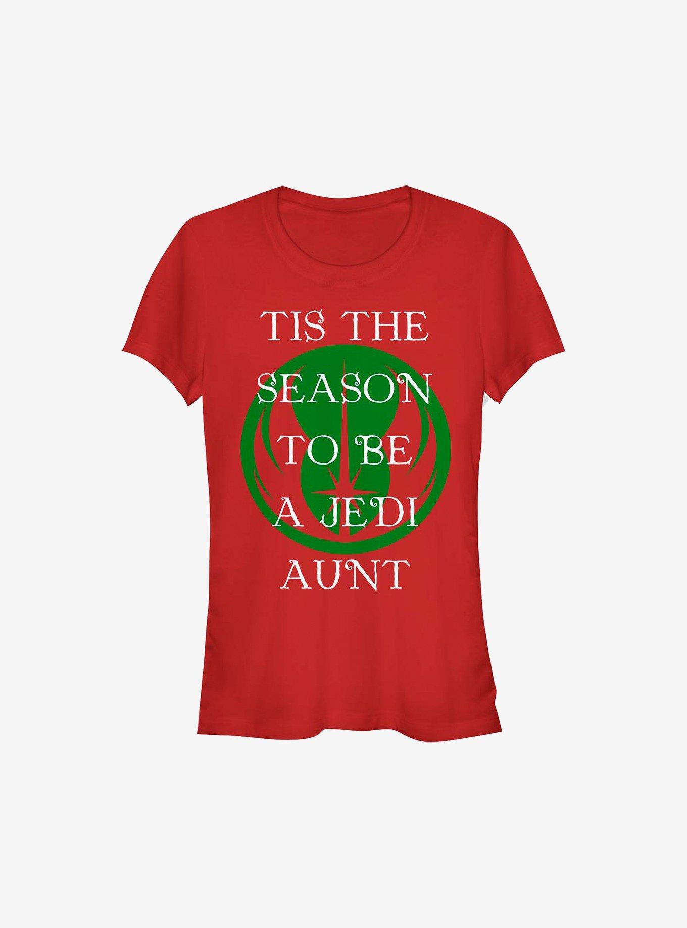 Star Wars 'Tis The Season To Be A Jedi Aunt Holiday Girls T-Shirt