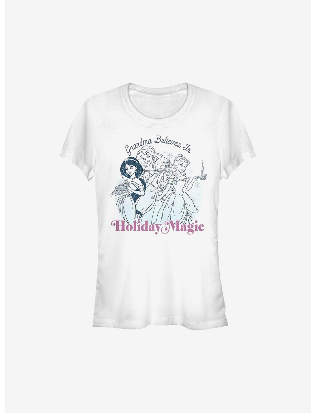 Disney Princesses Holiday Magic Grandma Girls T-Shirt, WHITE, hi-res