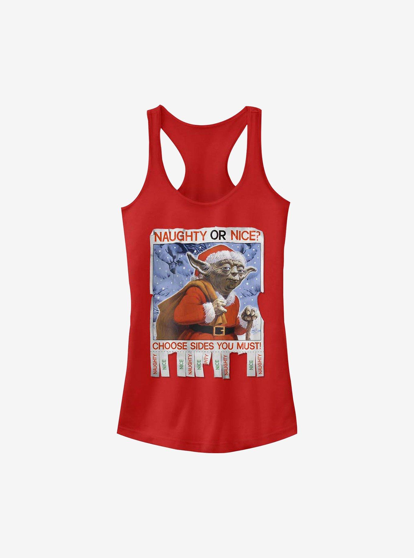 Star Wars Naughty Or Nice Holiday Girls Tank, SCARLET, hi-res