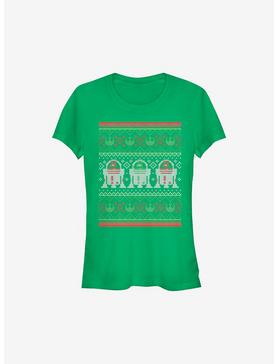 Star Wars Droid Christmas Pattern Girls T-Shirt, , hi-res