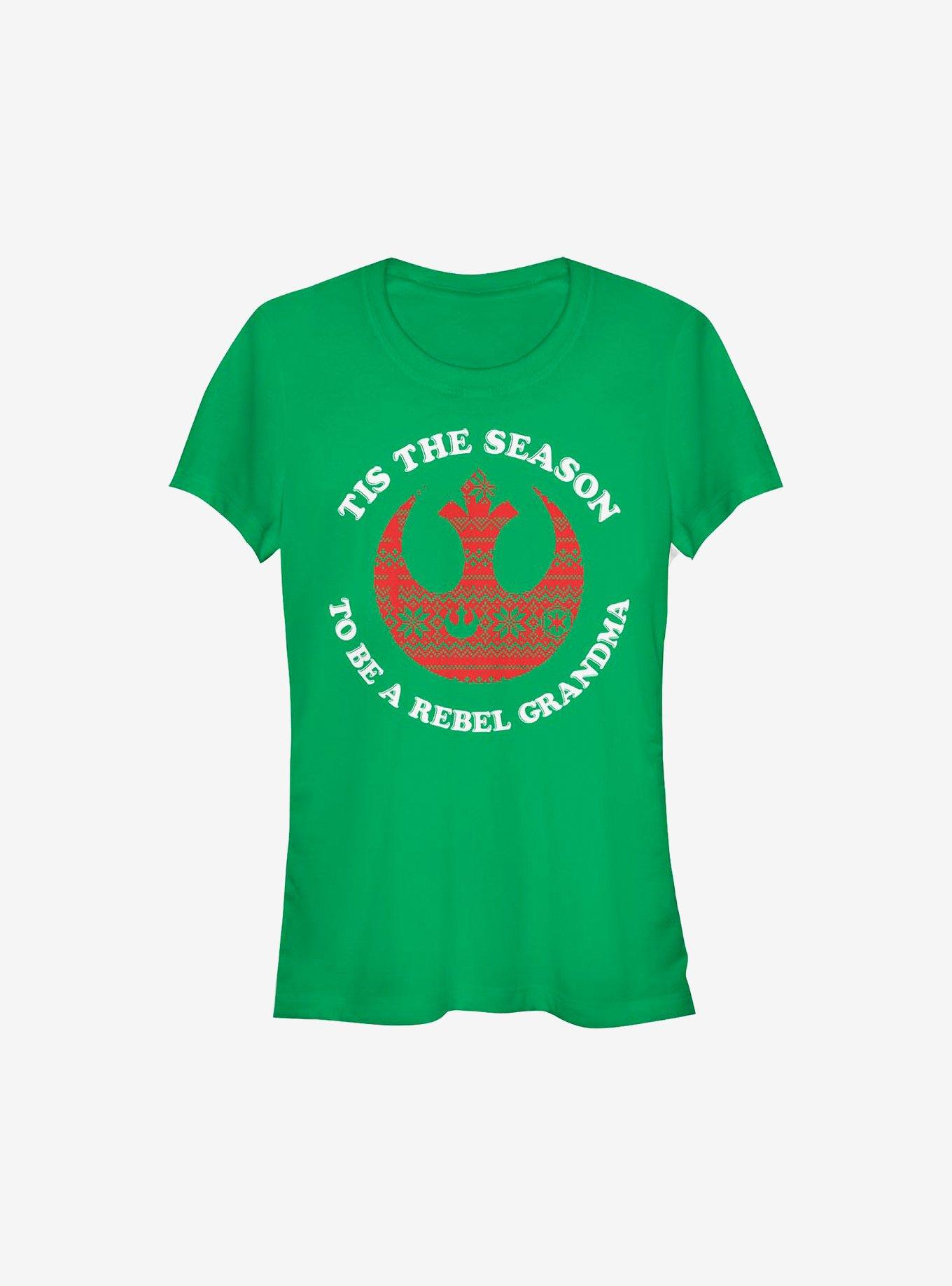 Star Wars 'Tis The Season To Be A Rebel Grandma Holiday Girls T-Shirt, , hi-res