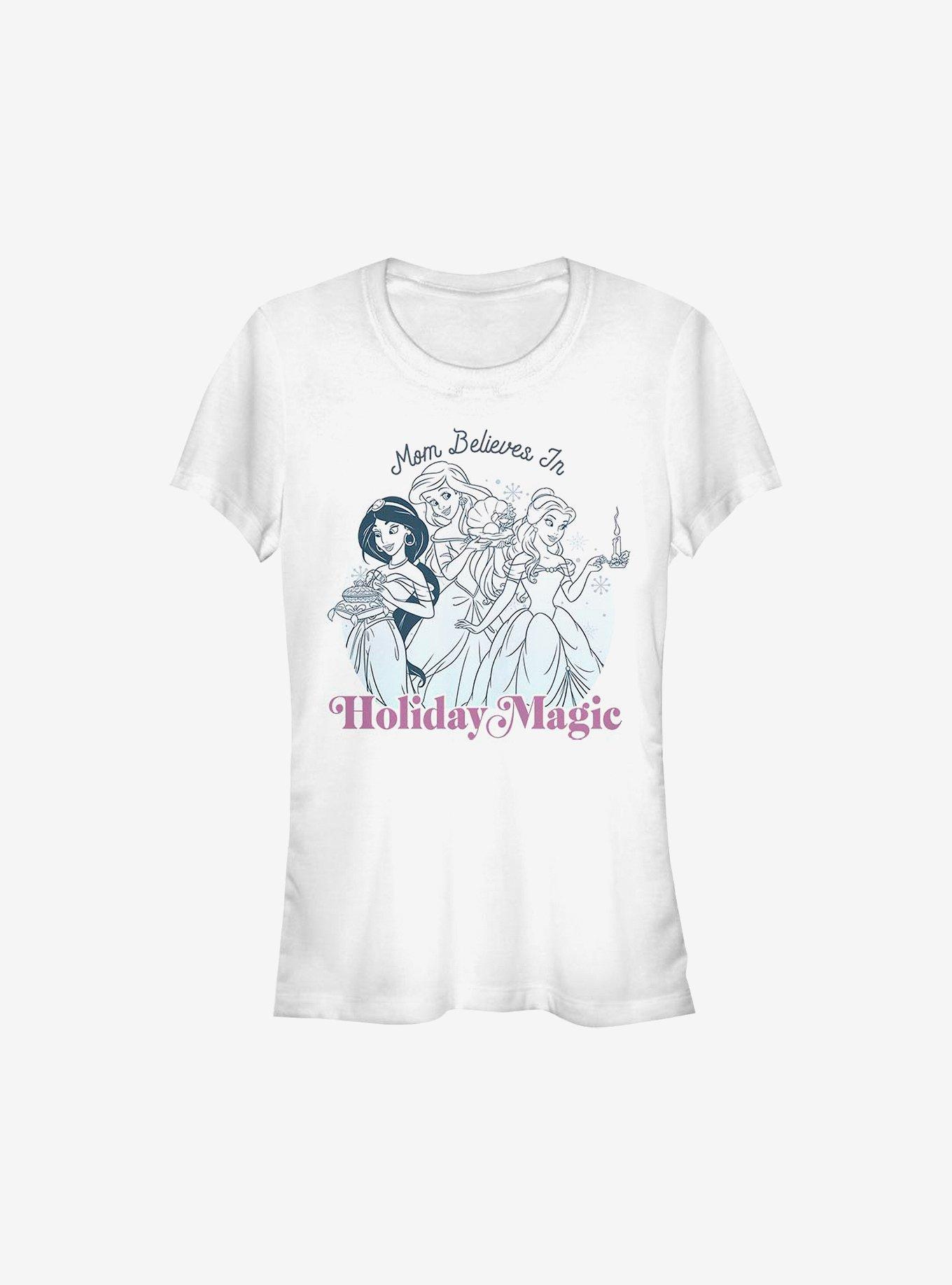 Disney Princesses Holiday Magic Mom Girls T-Shirt, WHITE, hi-res