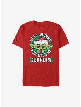 Star Wars Merry Yoda Grandpa Holiday T-Shirt, , hi-res