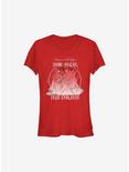 Disney Princesses Shine Bright From Daughter Girls T-Shirt, RED, hi-res