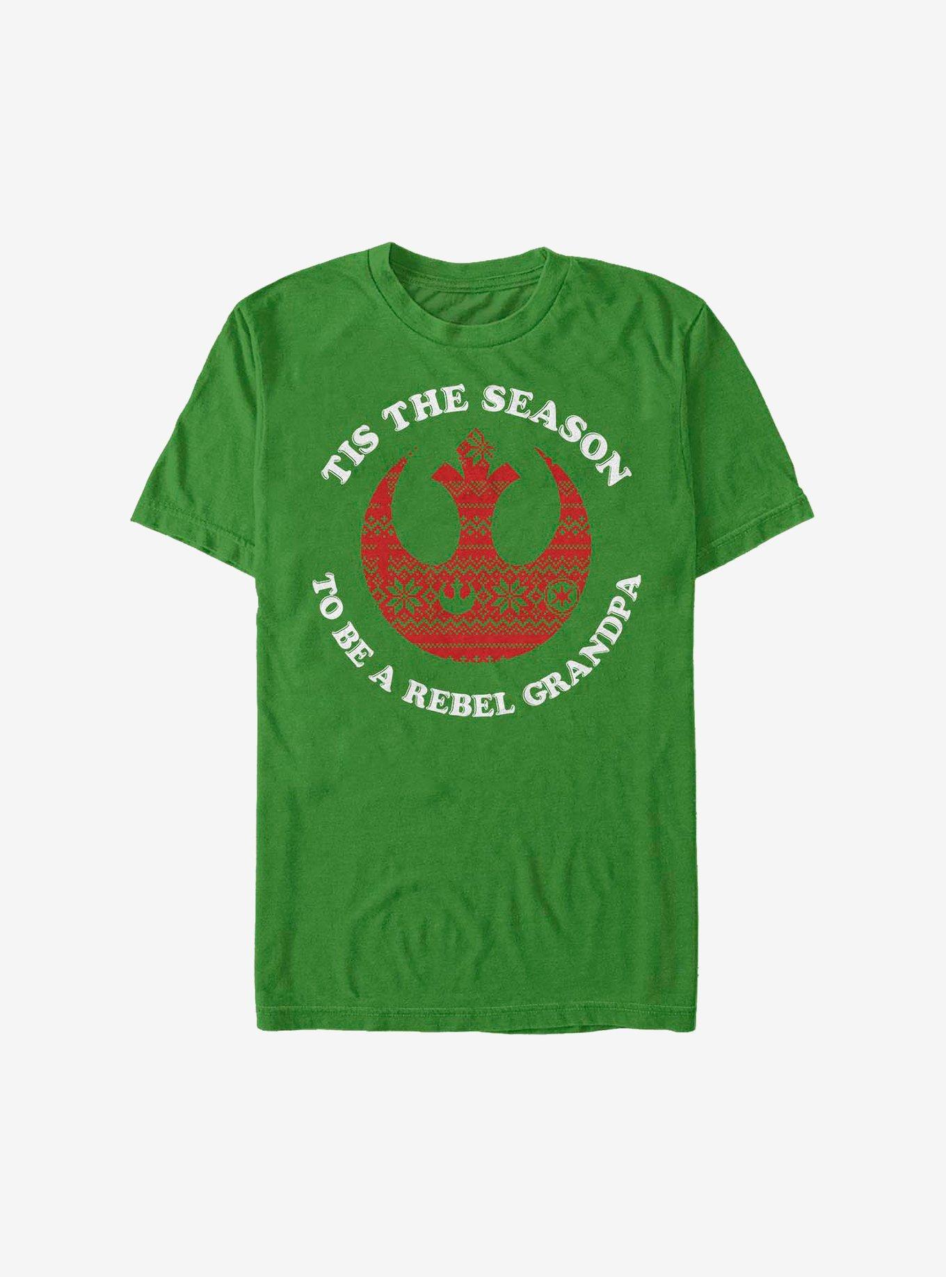 Star Wars Rebel Grandpa Holiday T-Shirt, KELLY, hi-res