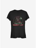Star Wars Naughty List Holiday Girls T-Shirt, BLACK, hi-res
