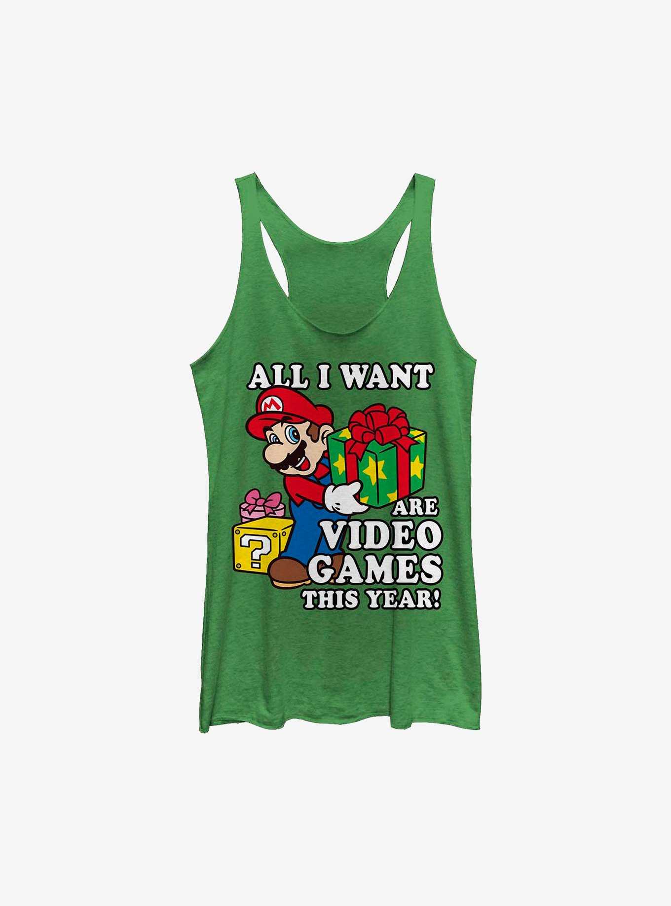 Super Mario All I Want Are Video Games Girls Tank, , hi-res