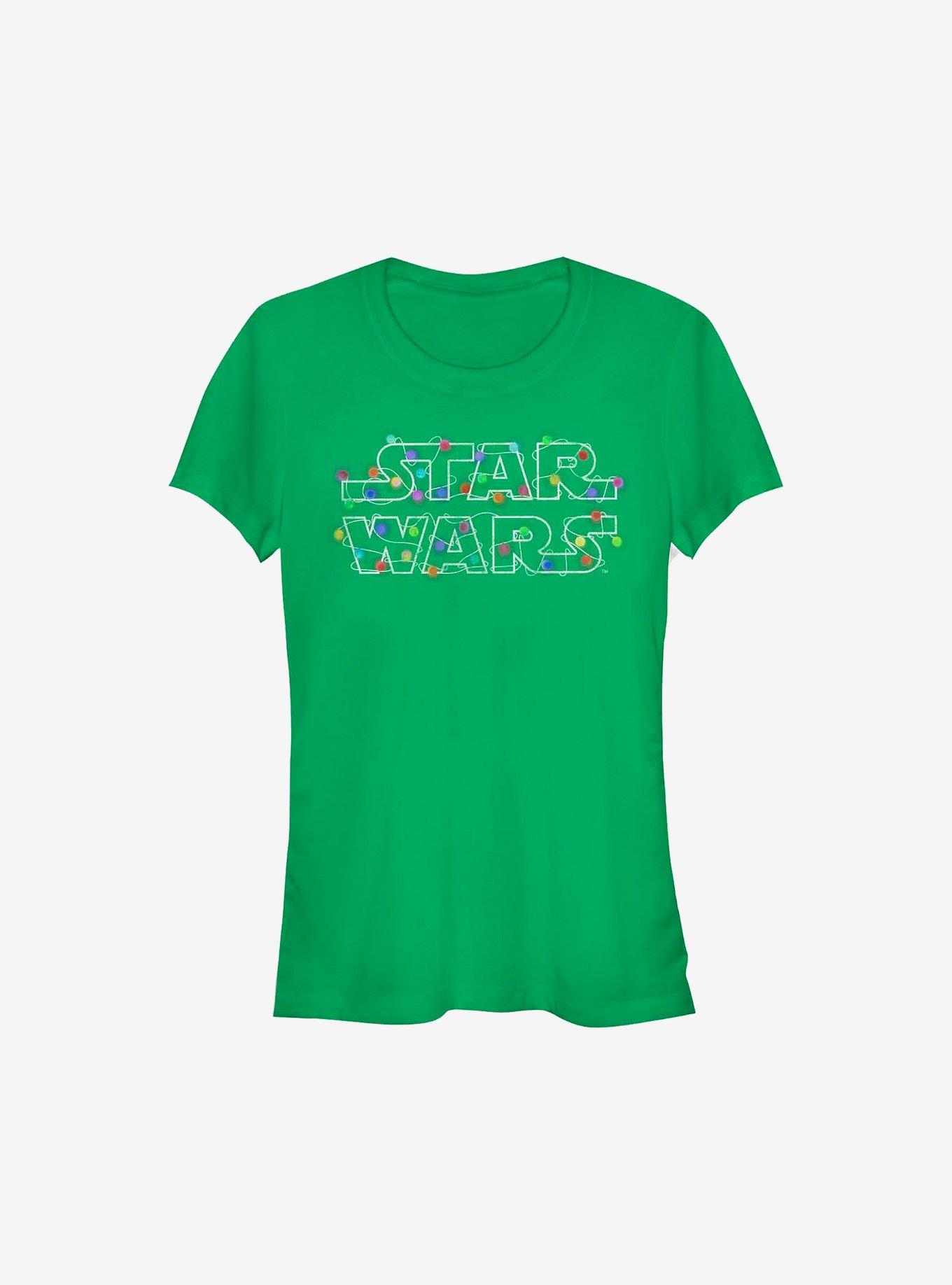 Star Wars Christmas Lights Girls T-Shirt, KELLY, hi-res