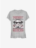 Star Wars Merry Sithmas Ugly Christmas Sweater Girls T-Shirt, ATH HTR, hi-res