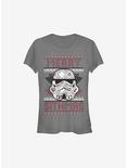 Star Wars Merry Sithmas Ugly Christmas Sweater Girls T-Shirt, CHARCOAL, hi-res