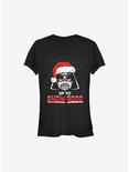 Star Wars Up To Snow Good Holiday Girls T-Shirt, BLACK, hi-res