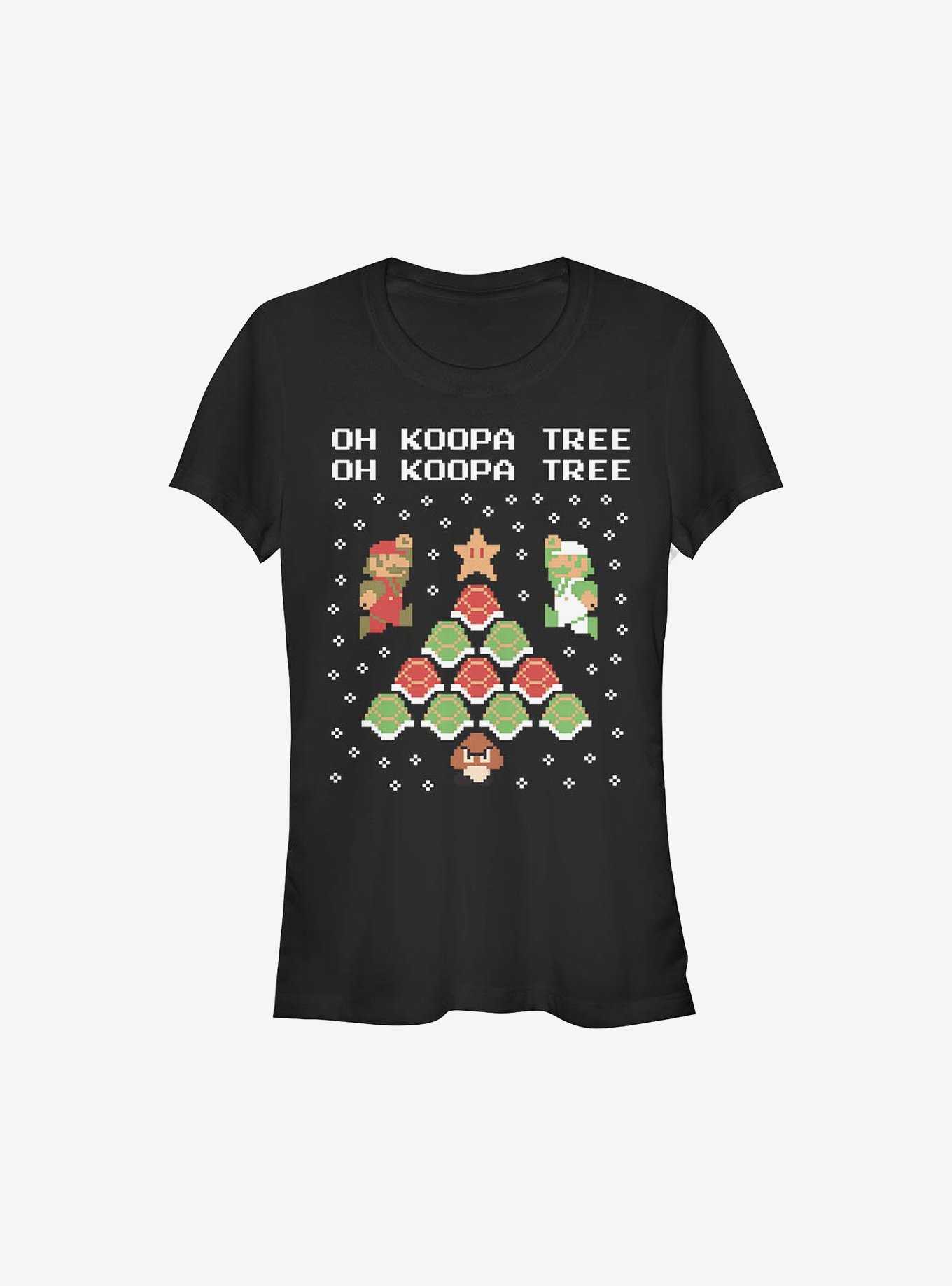 Super Mario Koopa Tree Holiday Girls T-Shirt, , hi-res